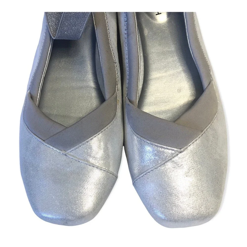 Hush Puppies Girls Silver Strappy Gemma Ballet Flat